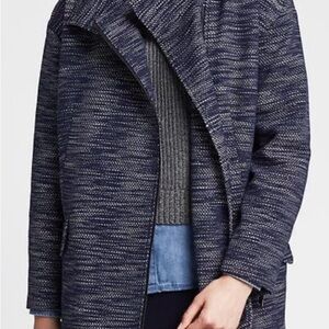 Banana Republic Textured Cotton Blend Cocoon Coat